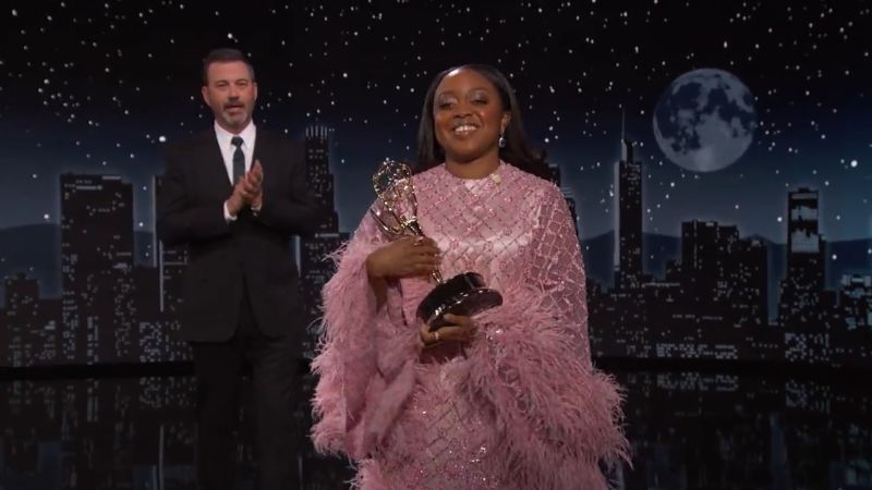 Jimmy Kimmel se disculpa con Quinta Bronson por ‘segmento de comedia estúpida’ en los Emmy