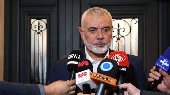 La guerra entre Israel y Hamás: el líder de Hamás residente en Qatar, Ismail Haniyeh.  (AFP)